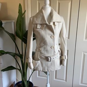 Moda International cream wool belted jacket S, Victorias Secret coat